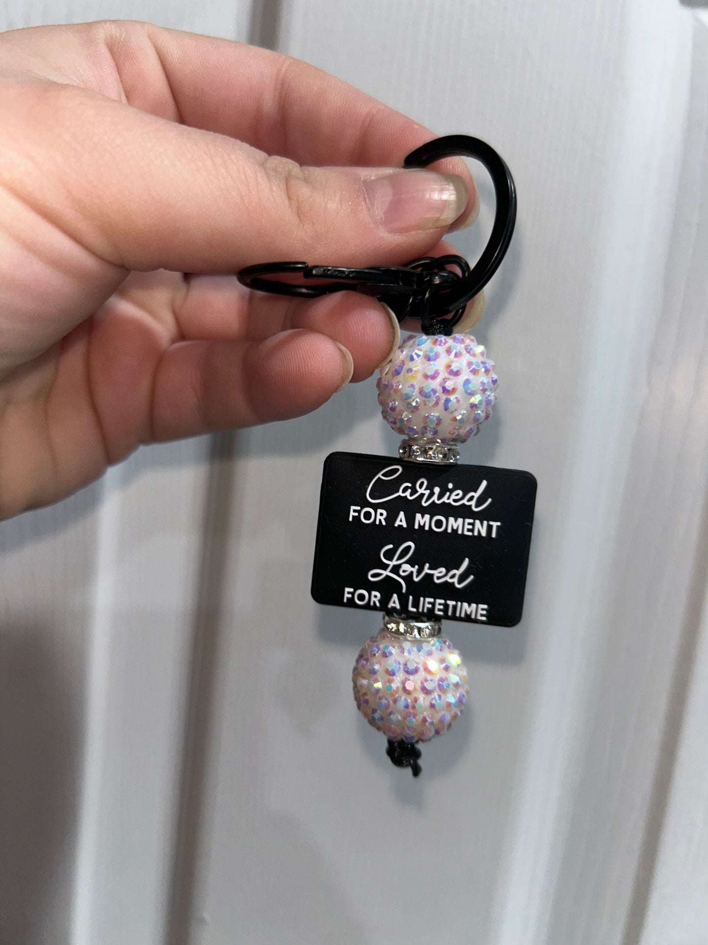 Beaded focal keychains